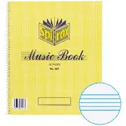 Spirax No. 567 60gsm 12 Stave Music Book 30 Page