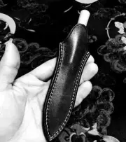 knife blade sheath cover dagger sword scabbard bag cow leather customize Z1031