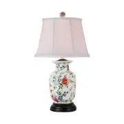 Beautiful Chinese Floral Motif Porcelain Vase Table Lamp 23"