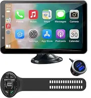 2023 9-inch IPS Touch Screen with Support for Apple Wireless Carplay Android Auto, Steering Wheel Remote Control, Mirror Link, GPS Navigation, Bluetooth Phone pairr Wireless Apple carplay