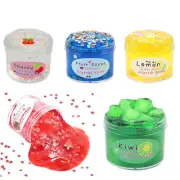 Clear Slime Crystal Putty Soft Jelly Clay Non-Sticky Slime Premade For Girls Boy