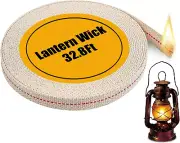 32.8 Feet Oil Lamp Wicks, 1/2-Inch Wide Cotton Wicks for Kerosene Lamps