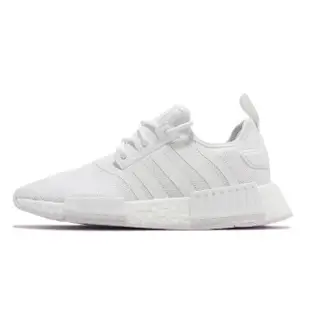 【adidas 愛迪達】休閒鞋 NMD_R1 Primeblue 男鞋 女鞋 白 全白 Boost 經典 愛迪達 情侶鞋(GZ9259)