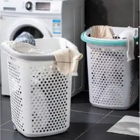 在飛比找ETMall東森購物網優惠-MGSHOP 日式提把附輪超大髒衣籃 洗衣籃(玩具籃 收納籃