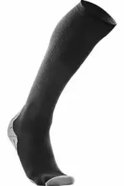 2XU Men's Compression Recovery Socks (Black/Black) Medium
