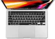 English Language Black Silicone Keyboard Cover Skin for Touch Ba Russian Hebrew