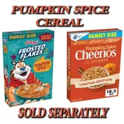 Pumpkin Spice Frosted Flakes Pumpkin Spice Cheerios Family Size Cereal Breakfast