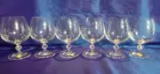 STUNNING BOHEMIA 24% LEAD CRYSTAL BRANDY BALLOONS X 6 LUCIA CZECH REPUBLIC