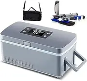 Mini Smart Electric Fridge, Portable Insulin Cooler Box for Medication Cooler Bag Thermostat USB for Travel & Household,230 * 110 * 110mm