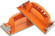 Angoily 2-piece Sandpaper Holder for Hand Sander Corner Sanding Blocks Sanding Pads Woodworking Metalworking Sandpaper Block for Metal