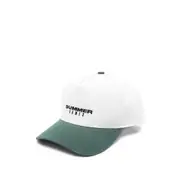 [Summer Games] Summer Games Logo-embroidered Two-tone Baseball Cap ONE SIZE NEUTRALS/GREEN