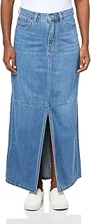 [UNIONBAY] Women's Long Denim Skirt with Front Slit