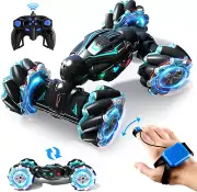 RC Stunt Car, 2.4Ghz 4WD Remote Control Gesture Sensor Toy Cars, Double Sided Ro