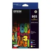 Epson 802 Standard Capacity DURABrite Ultra CMYK Colour Ink Cartridge Pack