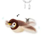Interactive Chirping Bird Cat Toy Flapping Wings, Simulated Electric Flying Bird Cat Toy, Flappy Chase Cat Toy Bird As Shown