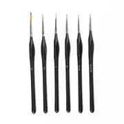 6Pcs/Set Extra Fine Detail Paint Brushes Miniature For Oil Painting Gouache Artists Brushes