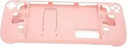 Steam Deck Carrying Case, Hands Ease Full Guard Fingerprint Case, Valve Steam Deck Accessories for Steam Deck (Pink)