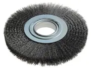 Lessmann Wheel Brush D200mm x W24-27 x 50 Bore Set 3 Steel Wire 0.35 LES365172