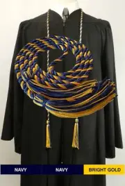 Honor Cord: Navy-Bright Gold