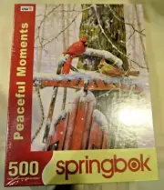 New -Peaceful Moments-500 Pieces Jigsaw Puzzle- Springbok-18" X 23.5"