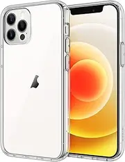 JETech Case for iPhone 12/12 Pro 6.1-Inch, Non-Yellowing Shockproof Phone Bumper Cover, Anti-Scratch Clear Back (Clear)