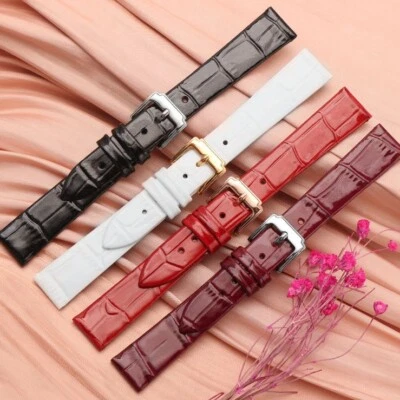 12mm Cowhide Genuine Leather (+ Change Tool) Buckle Watch Strap/Band/Watchband