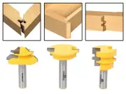 3 Bit Joinery Router Bit Set - 1/2" Shank - Yonico 15336