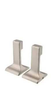 Jones Stephens 3/4 Concealed Square Sn Towel Bar Brackets, #97170, Pack of 2