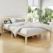 1 192x142cm Artiss Wooden Bed Frame Double Size Base