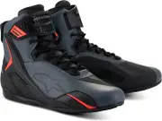 Alpinestars Faster 4, shoes , color: Black/Dark Grey/Neon-Red , size: 8 US