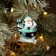 FOCO - WNBA 4" Basketball Sleigh Resin Xmas Christmas Holiday Tree Hanging Ornament - New York Liberty