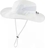 [Connectyle] Womens Summer Mesh Boonie Sun Hat Wide Brim UV Protection Fishing Hat