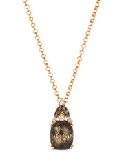 Le Vian Mosaic Collection 14K Rose Gold 2.76 ct. tw. Diamond & Smoky Quartz Pendant