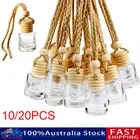 10/20X Car Air Freshener Diffuser Empty Perfume Glass Bottle Hanging Pendant AUS