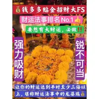 在飛比找蝦皮購物優惠-阿贊納【錢多多貼金招財法事】