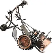 Totority Vintage Iron Tractor Model Retro Home Desk Decoration Charming Tractor Adornment Iron Craftsmanship for Unique Artistic Atmosphere for Living Office Decor