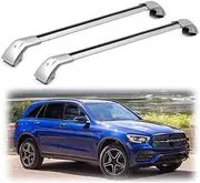 TINIANHHCT Cross Bars Lockable Fits for Mercedes Benz GLC X253 2016-2022 with Flush Side Rails Roof Rack Cargo Luggage Carrier, Silver