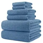 POLYTE Oversize, 60 x 30 in., Quick Dry Lint Free Microfiber Bath Towel Set, ...