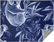 [FRODOTGV] Royal Blue Koala Throw Blanket for Couch Throw Blankets Living Room Blankets 50 x 70 Blankets Throws