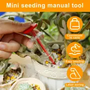 8 Pcs Mini Sowing Seed Dispenser Manual Handheld Seed Spreader with 2 qiiRX