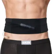 Breathable Peritoneal Dialysis Belt with Mesh Pouch Large (Pack of 1), Black