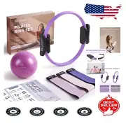 Complete Pilates Set: 14” Anti-Burst Ring, Mini Ball & Resistance Bands Included