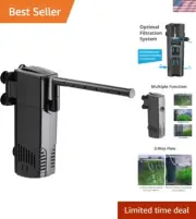 Submersible Aquarium Internal Filter for 40-66 Gallon Tanks, 264 GPH Power