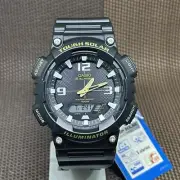 Casio AQ-S810W-1B Solar Powered Analog Digital Black Dial Black Resin Watch
