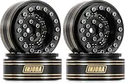 INJORA 1.3 Beadlock Wheel - Brass Wheel Rims for TRX4M SCX24 Upgrade 1/24 1/18 RC Crawler Car