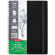 Derwent Academy Visual Art Diary 110gsm 120 Pages A4 Black