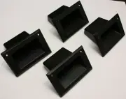 Set of 4 Black Plastic Pocket Handles For Speaker Cabinets PA DJ