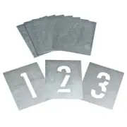 Dy-Mark Zinc Stencil 0-9 75mm Set