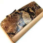 NWT RADLEY LONDON Slim Long Billfold Wallet Faux Python Leather 7.5'' x 4"