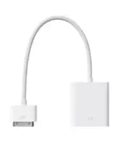 Apple MC552ZM/B 30-Pin Dock Connector to VGA Adapter